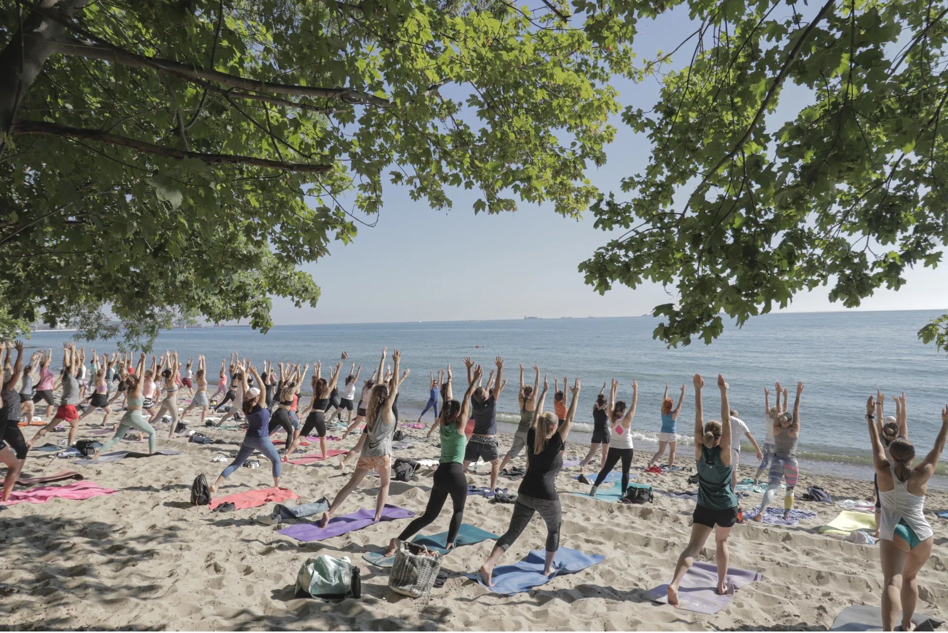 Zajęcia na plaży przy Polance Redłowskiej